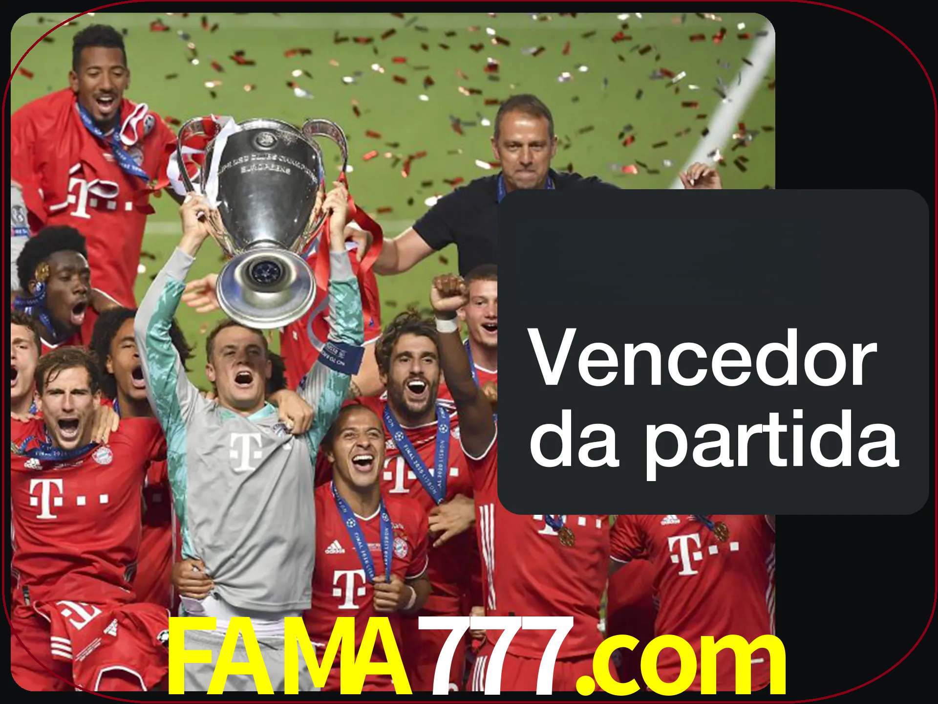 Aposte no vencedor e ganhe uma grande quantia de dinheiro.