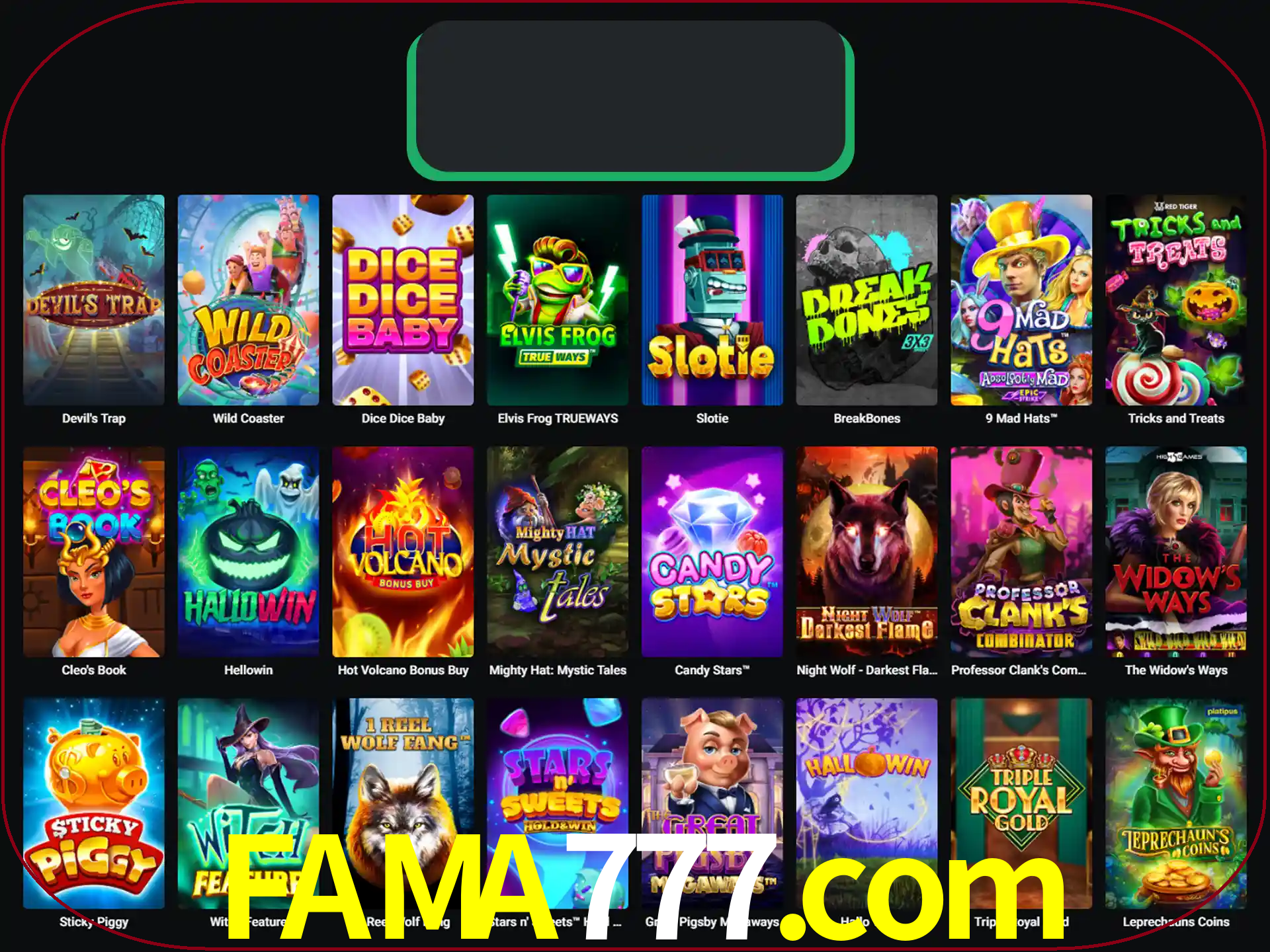 Procure por seus amados jogos de slot.