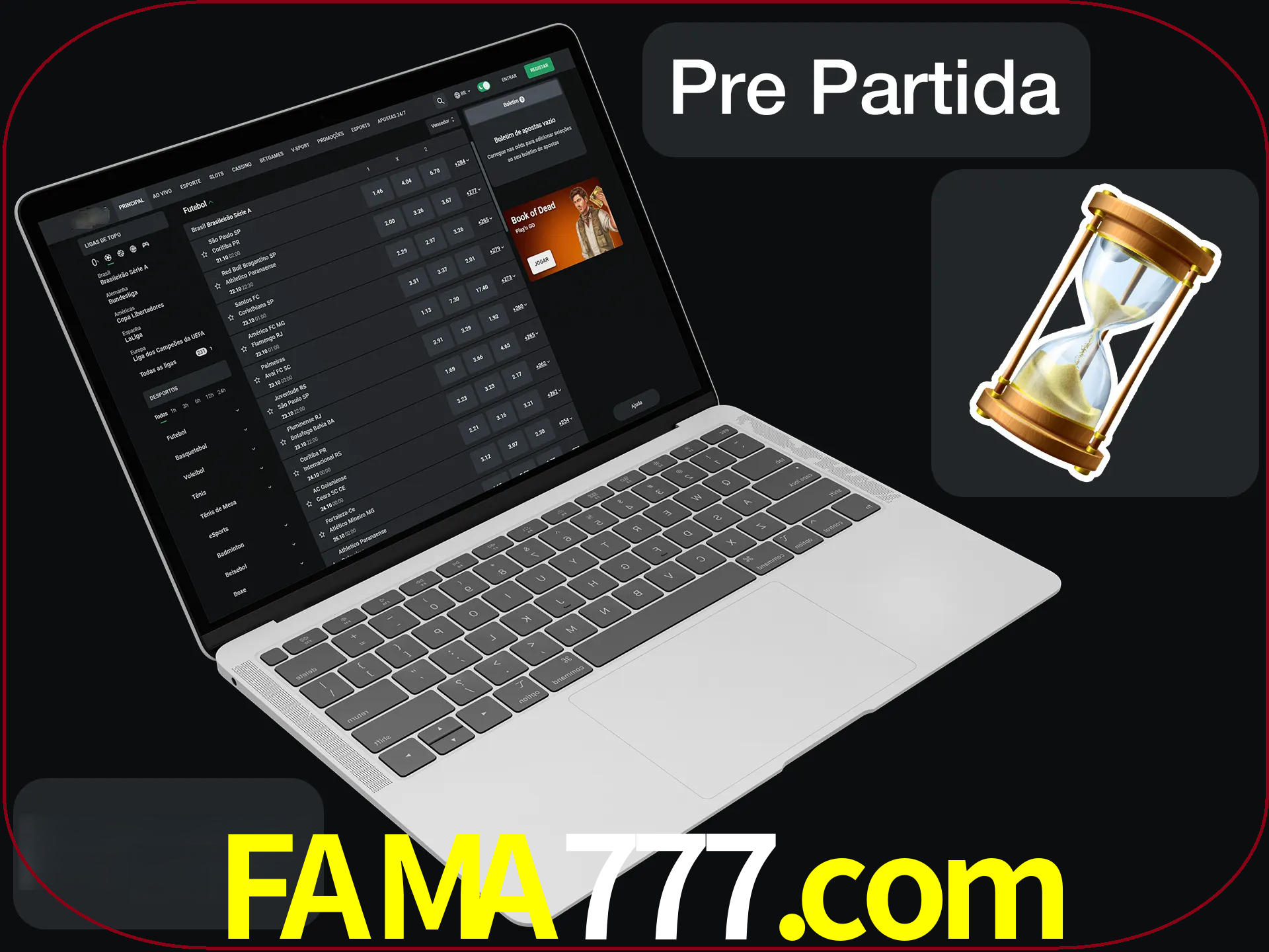 Fazer apostas em partidas futuras.