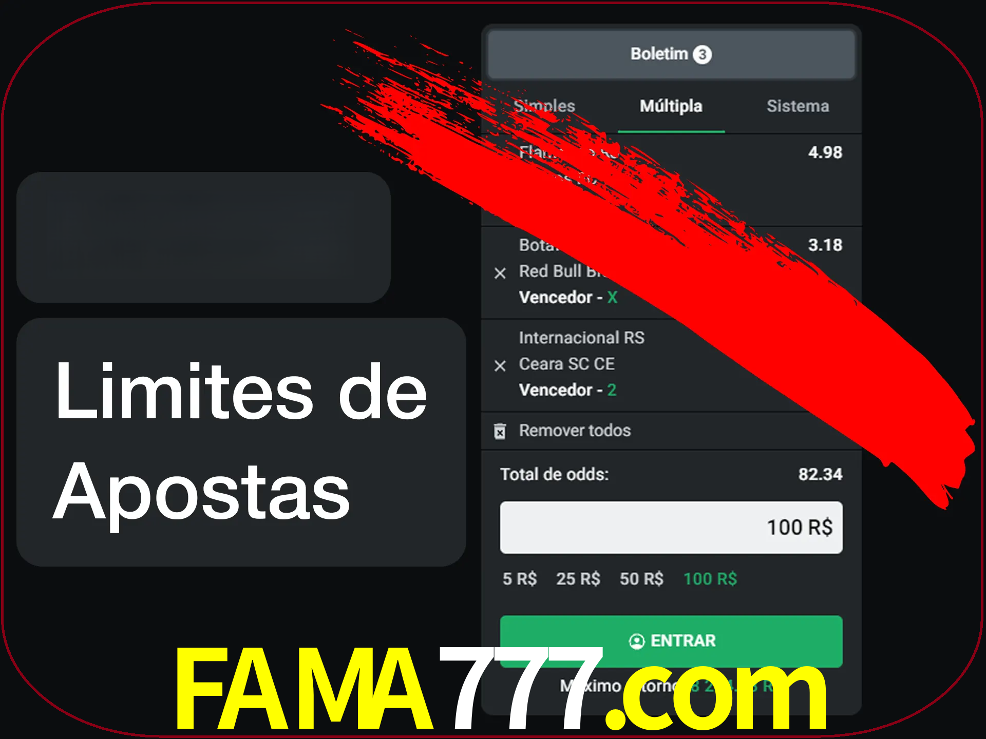 Não faça apostas loucas.